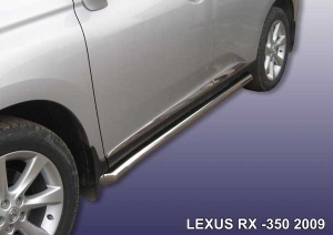 LEXUS RX-350 (2009)-Пороги d76 труба с гибами